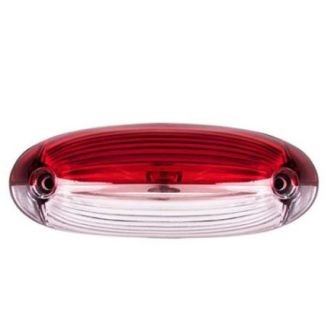 Повторитель габарита (овал) 18 LED 12/24V бело-красный (TH-1818) фото
