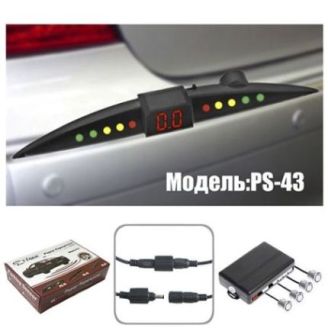 Парктронік TIGER PS-43/LED/4 датчика D18mm/коннектор/silver/silver (PS-43) фото