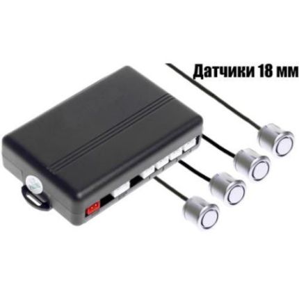 Парктронік TIGER PS-43/LED/4 датчика D18mm/коннектор/silver/silver (PS-43) фото