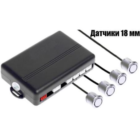 Парктронік TIGER PS-43/LED/4 датчика D18mm/коннектор/silver/silver (PS-43) фото