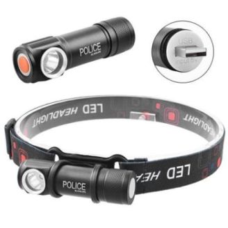 Светодиодный налобный фонарь с магнитом Police 2155-XPE фото