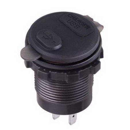 USB зарядка в авто врезная с вольтметром 5-12V 3.0A + TYPE-C+PD 12-24V фото