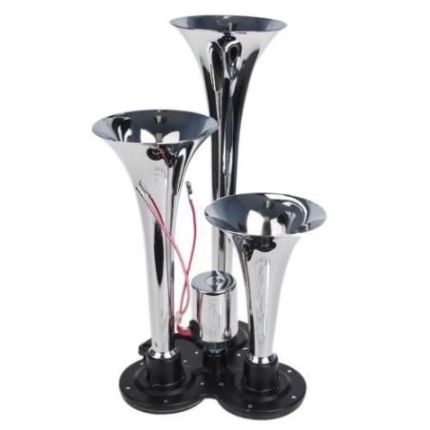 Сигнал возд CA- 10377/Еlephant/CIKADA 3-дудки металл 12V/24V (CA-10377) фото