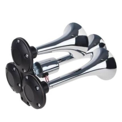 Сигнал возд CA- 10377/Еlephant/CIKADA 3-дудки металл 12V/24V (CA-10377) фото