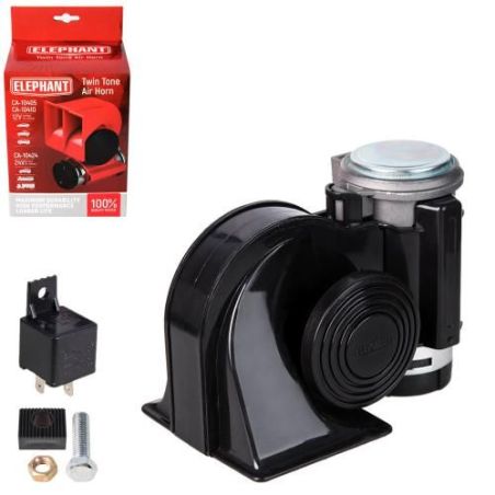 Сигнал возд CA-10410/Еlephant/12V/черный (CA-10410) фото