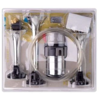 Сигнал повітрянийний SL-A1015 3 дудки пластик хром. 12V (SL-A1015С) фото 2