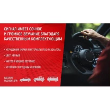 Сигнал "улитка" СА-10130/Еlephant/Exclusive/12V/черный (СА-10130) фото