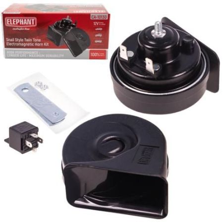 Сигнал "улитка" СА-10130/Еlephant/Exclusive/12V/черный (СА-10130) фото
