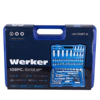 Универсальный набор инструмента Werker 1/4" & 1/2", 108 предметов (6 гран.) (UN-1108П-6) фото 2