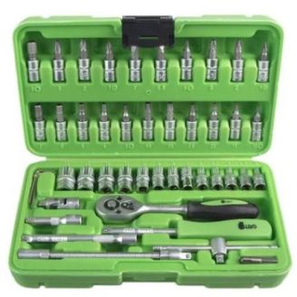 Набор головок Alloid (1/4"  46 предметов  4-14 мм) НГ-2046П фото