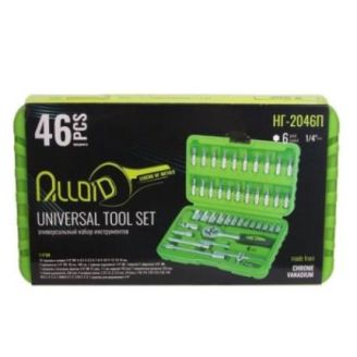Набор головок Alloid (1/4"  46 предметов  4-14 мм) НГ-2046П фото 2