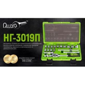Набор головок Alloid (3/8"  19 предметов  6-22 мм) НГ-3019П фото 2