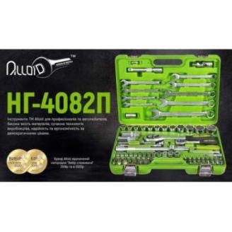 Универсальный набор инструмента Alloid НГ-4082П (1/4" & 1/2", 82 предмета) фото 2
