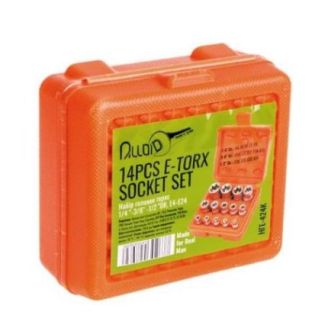 Набор головок торкс Alloid (1/4"-3/8"-1/2"DR  Е4-Е24  14 предметов) НГЕ-424K фото 2