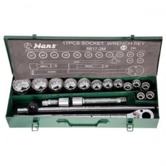 Набор головок HANS (3/4"DR 19-50 мм,12 гран.,17 предметов) 6617-2M 12PT фото