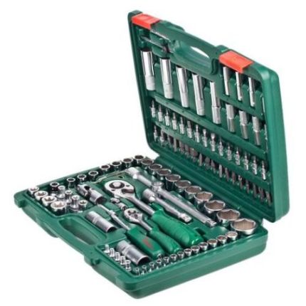 Набір головок HANS (1/4" DR 4-14 мм і 1/2" DR 10-32 мм, 108 предметів, 6 гран.) TK-108 фото