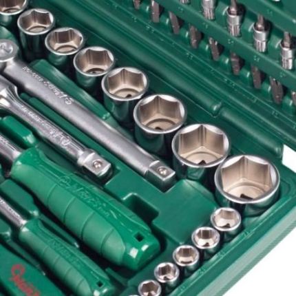 Набір головок HANS (1/4" DR 4-14 мм і 1/2" DR 10-32 мм, 108 предметів, 6 гран.) TK-108 фото