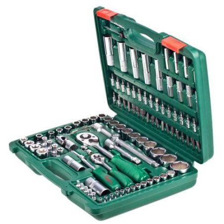 Набір головок HANS (1/4" DR 4-14 мм і 1/2" DR 10-32 мм, 108 предметів, 6 гран.) TK-108 фото