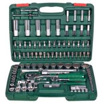 Набор головок HANS (1/4" DR 4-14 мм и 1/2" DR 10-32 мм,108 предметов, 12 гран.) TK-108 R2 фото