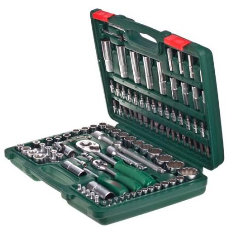 Набір головок HANS (1/4" DR 4-14 мм і 1/2" DR 10-32 мм, 108 предметів, 12 гран.) TK-108 R2 фото