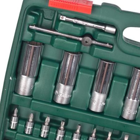 Набір головок HANS (1/4" DR 4-14 мм і 1/2" DR 10-32 мм, 108 предметів, 12 гран.) TK-108 R2 фото