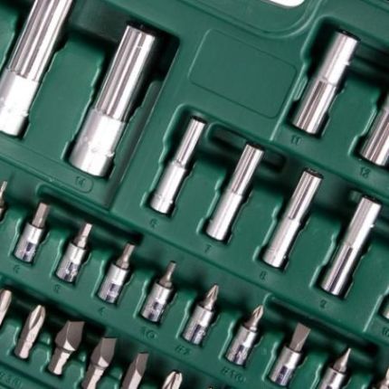 Набір головок HANS (1/4" DR 4-14 мм і 1/2" DR 10-32 мм, 94 предмета 6 гран.) TK-94 фото