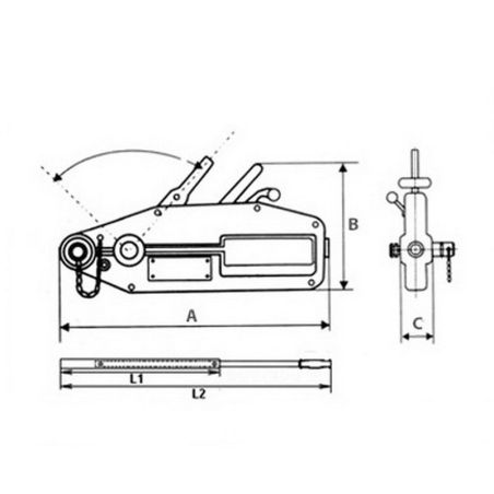 Монтажно-тяговой механизм (МТМ) Technolift ZNL-3200 фото