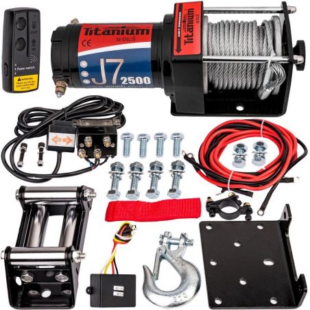 Лебідка Titanium ATV J7 2500 12в для квадроцикла фото