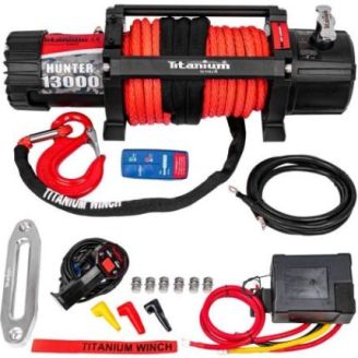 Лебідка автомобільна Titanium Hunter 13000lbs (Синтетичний трос, 12В) фото