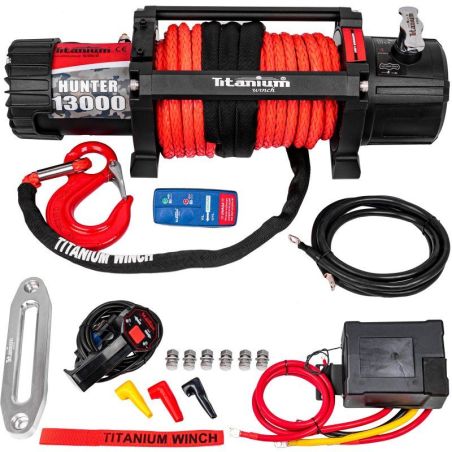 Лебедка автомобильная Titanium Hunter 13000lbs (Синтетический трос, 12В) фото