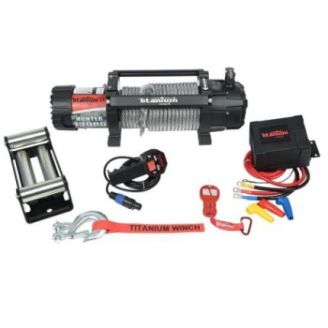 Лебідка автомобільна Titanium Hunter 13000lbs (Сталевий трос, 24В) фото