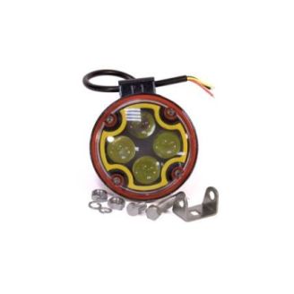 Светодиодная фара AllLight 3WL-07R spot 9-30V + желтый страбоскоп фото