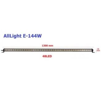 Светодиодная фара AllLight E-144W однорядная 46chip OSRAM 3535 spot 9-30V фото