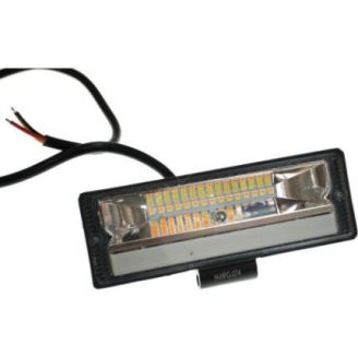 Светодиодная фара AllLight HPG-074 chip OSRAM 3535 spot 9-30V DRL White + Amber стробоскоп фото