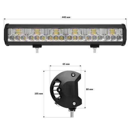Светодиодная фара StarLight JR-K-108W 9-32V combo фото