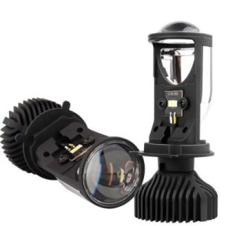 Комплект світлодіодних лінз HeadLight Y6D BI-LED H4 25/35W mini фото