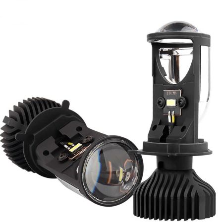 Комплект светодиодных линз HeadLight Y6D BI-LED H4 25/35W mini фото