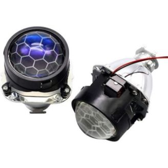 Лінза універсальна під ксенонову лампу Sanvi H1 Honeycomb ∅2.5″ комплектується перехідниками (1шт) фото