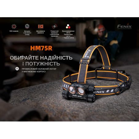 Ліхтар налобний Fenix HM75R фото