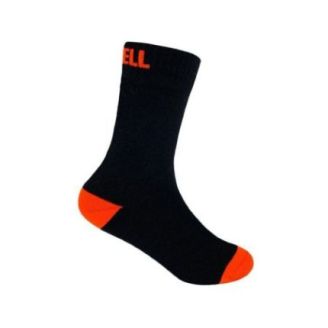 Носки водонепроницаемые детские Dexshell Ultra Thin Children Sock, р-р S, черный/оранжевый фото