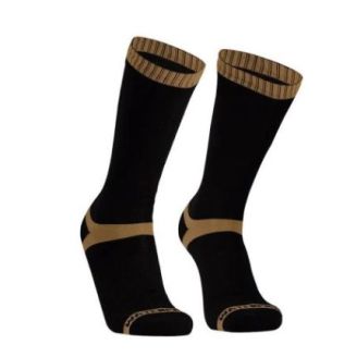 Носки водонепроницаемые Dexshell Hytherm Pro Socks, размер S (36-38), черные с коричневой полосой фото