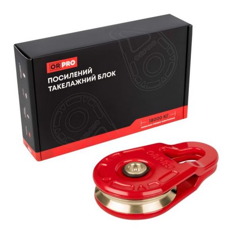 Блок для лебідки 18 тонн червоний ORPRO ORP-TK3051 фото