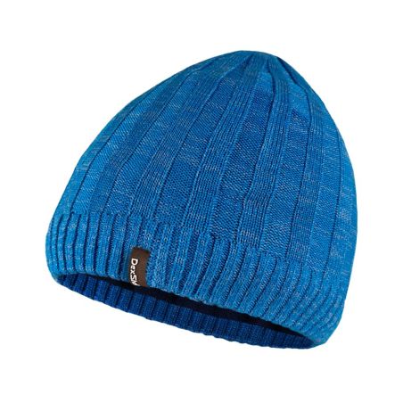 Водонепроникна шапка Dexshell Heathered Rib Knit Beanie, onesize (56-58 см), блакитний фото