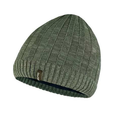 Водонепроницаемая шапка Dexshell Heathered Rib Knit Beanie, onesize (56-58 см), хаки фото