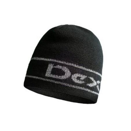 Шапка водонепроницаемая Dexshell Beanie Reflective Logo черная с лого L/XL 58-60 см фото