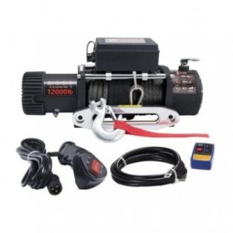 Лебідка для позашляховика Electric Winch 12000lbs (Синтетичний трос / 12В) фото