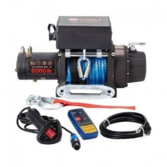 Лебідка для позашляховика Electric Winch 6000lbs (Синтетичний трос / 12В) фото
