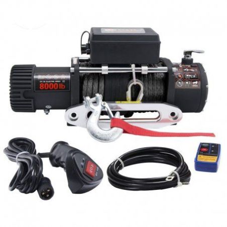 Лебідка для позашляховика Electric Winch 8000lbs (Синтетичний трос / 12В) фото