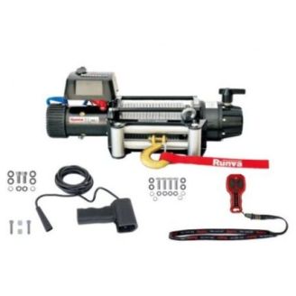 Вологозахищена швидкісна лебідка 12V Runva EWBQ 9500lbs (Сталевий трос) фото