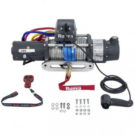 Лебідка двошвидкісна 12V Runva EWD 12000 (Синтетичний трос) фото